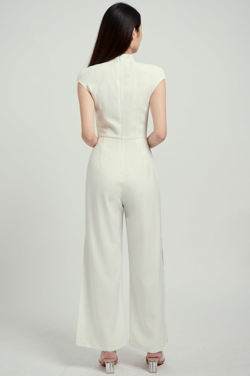 Yue Jumpsuit (White) Romper white-layers.com 