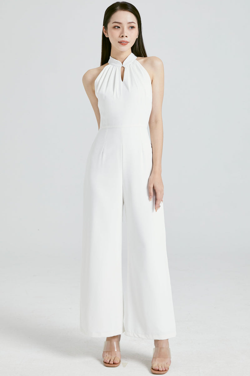 An Jumpsuit (White) Romper white-layers.com 