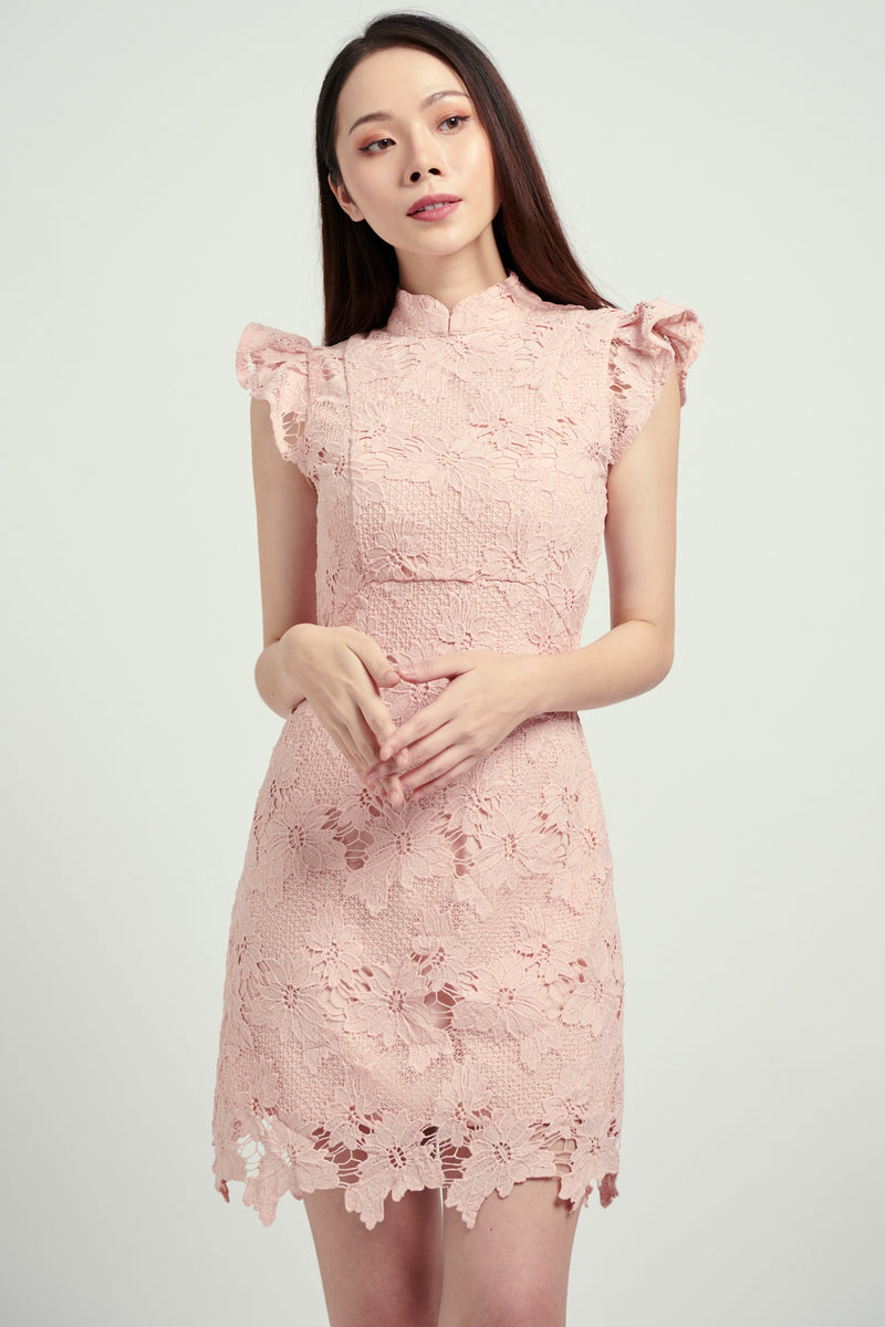 Zen Dress (Pastel Pink) Dresses white-layers.com 