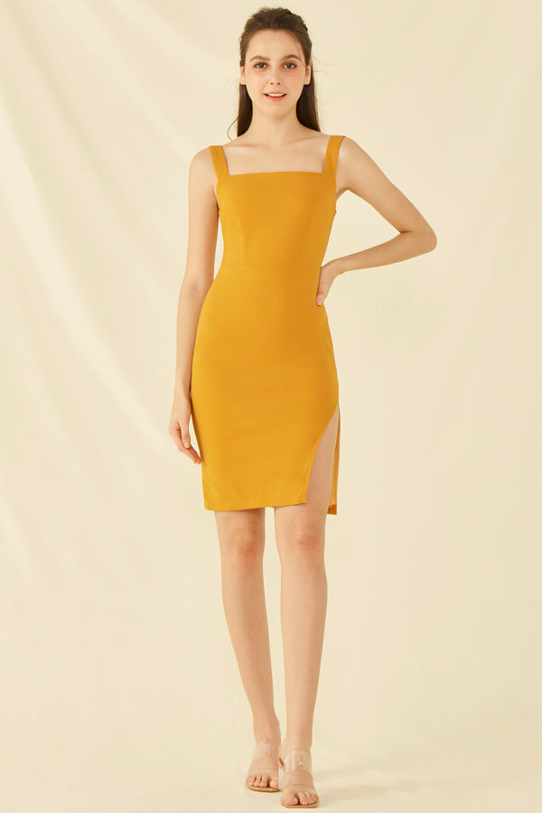 Paige Dress (Mustard) Dresses white-layers.com 