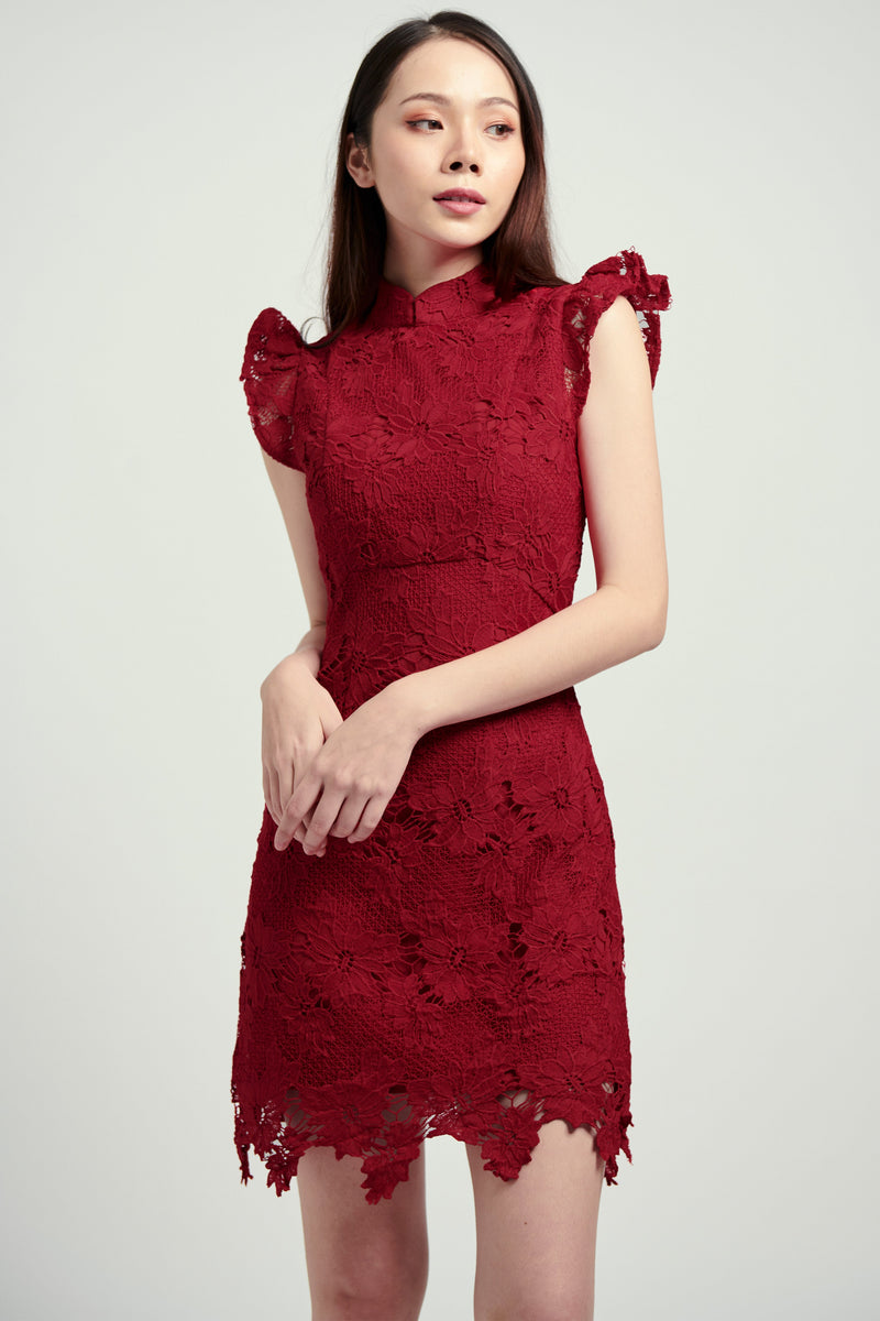 Zen Dress (Red) Dresses white-layers.com 