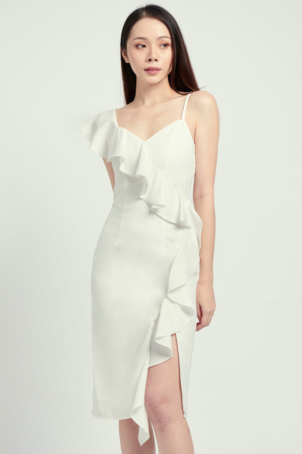 Gabbie Dress (White) Dresses white-layers.com 