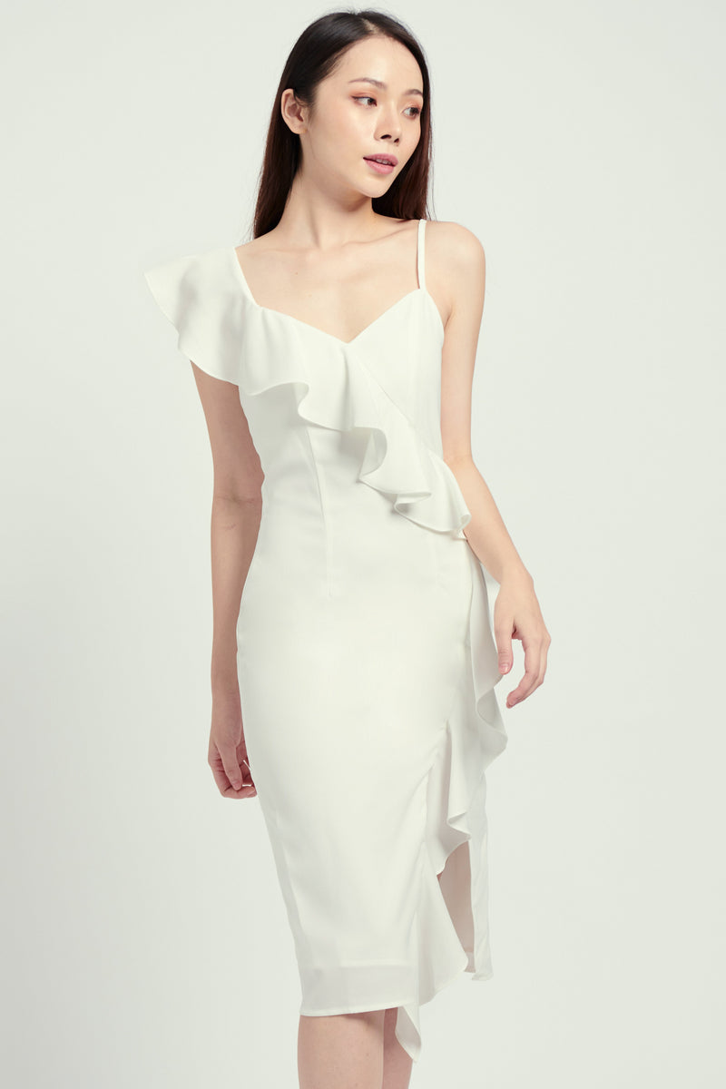 Gabbie Dress (White) Dresses white-layers.com 