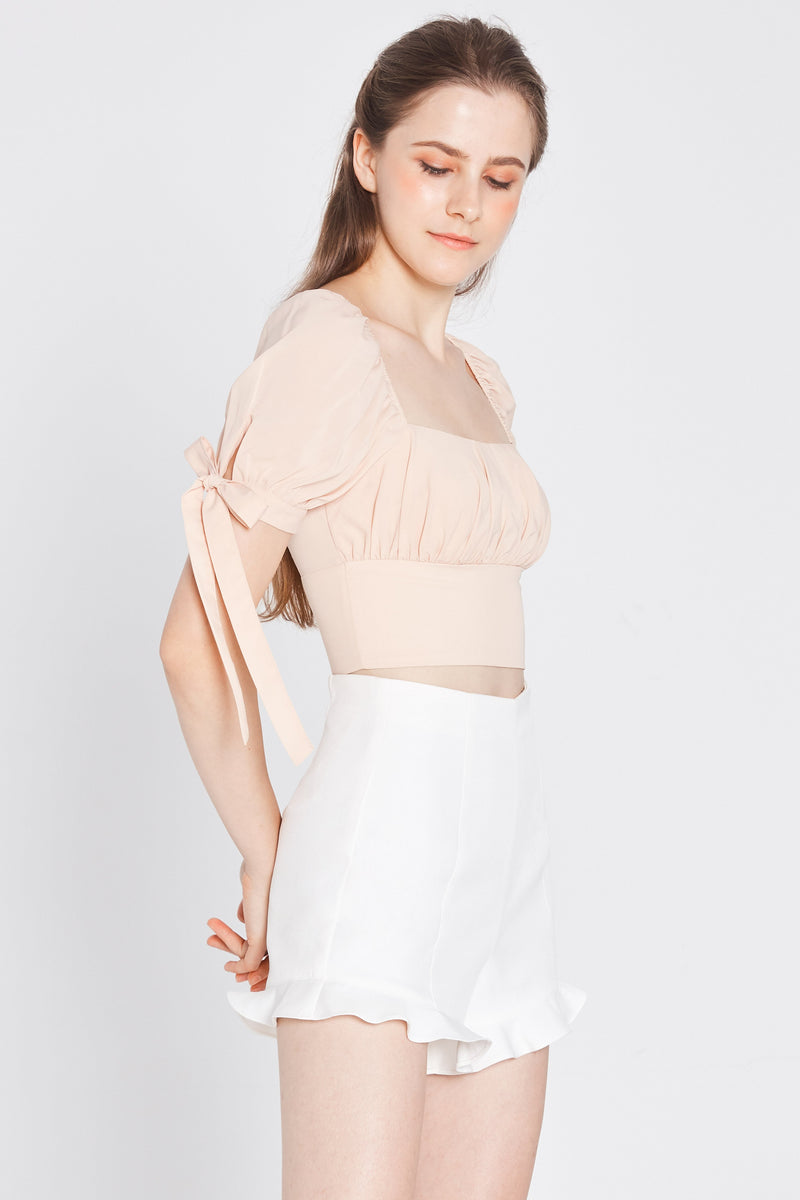Audrey Top (Nude) Tops white-layers.com 
