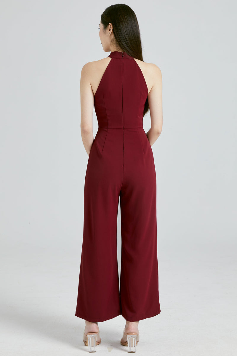 An Jumpsuit (Maroon) Romper white-layers.com 
